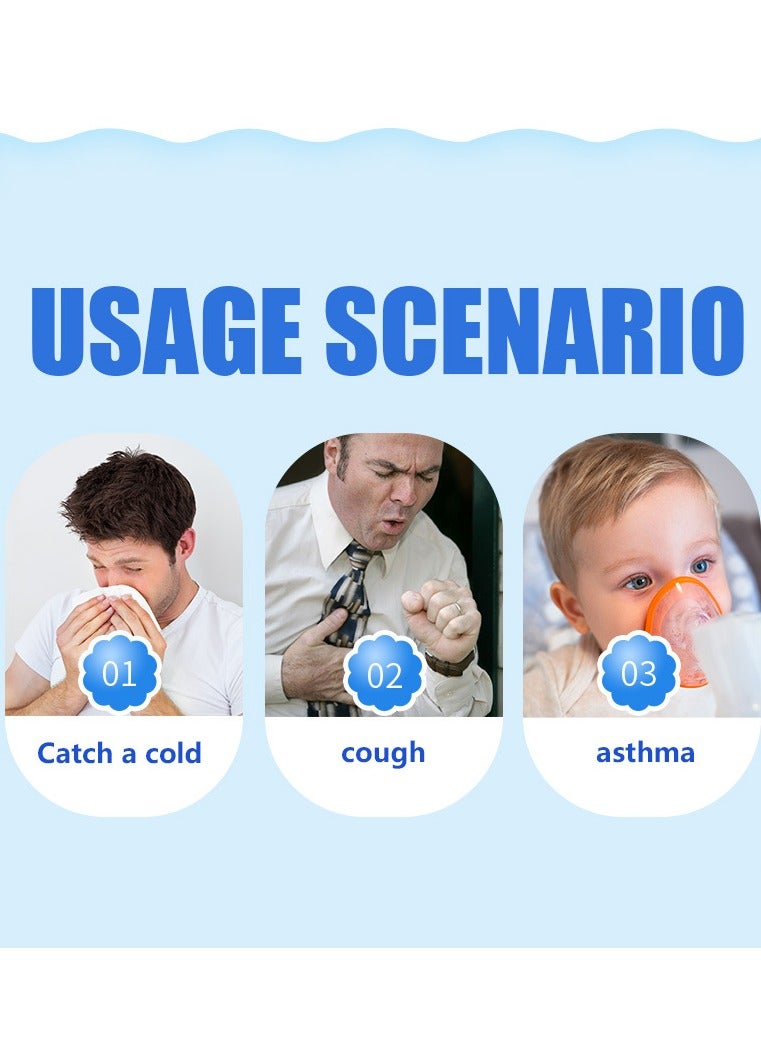 جهاز البخار المتنقل من جيفما للبالغين والاطفال، مرطب صغير بالموجات فوق الصوتية للاستخدام المنزلي والسفر، مع اقنعة وقطع للفم (جهاز استنشاق) - Image 4